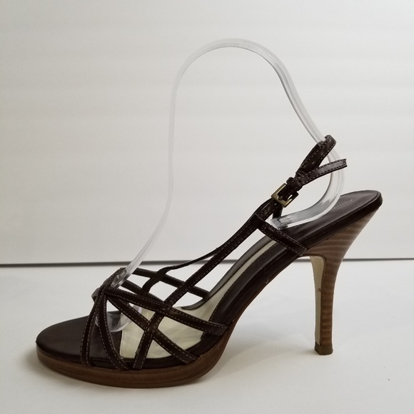 Amanda Smith strappy Heel Sandals Brown Size 8M - Picture 2 of 8